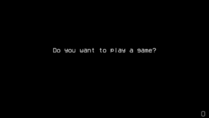 "Czy chcesz zagrać w grę?"